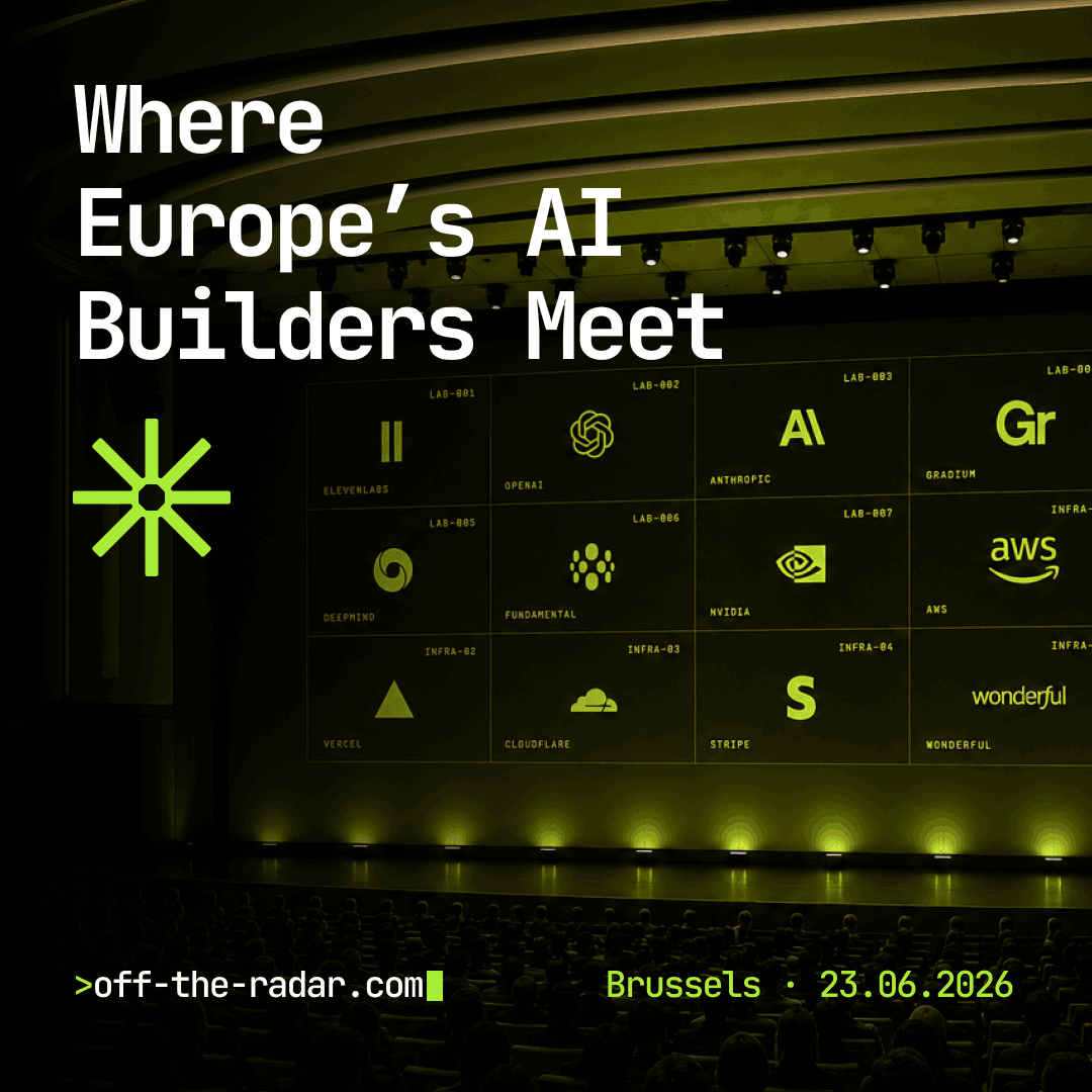 Square LinkedIn key visual: 'Where Europe's AI Builders Meet', Brussels · 23.06.2026.